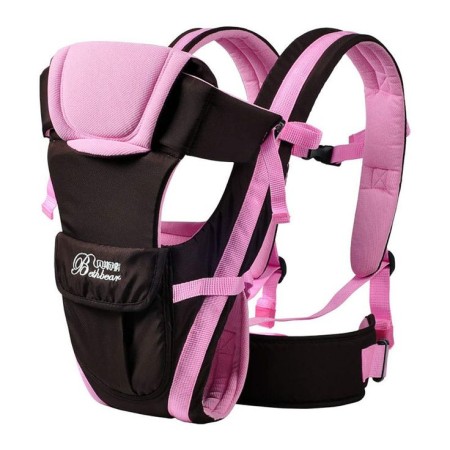 Beth Bear Baby Brand Carrier Backpack Breathable Front Facing 4 in 1 Infant Comfortable(Black Pink)