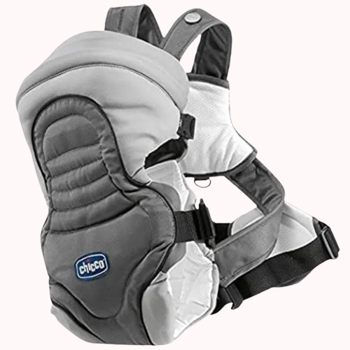 Chicco Baby Carrier Bag Adjustable Hands Free 3 in 1 Baby Safety Belt Child (Chicco brand Ash Color)